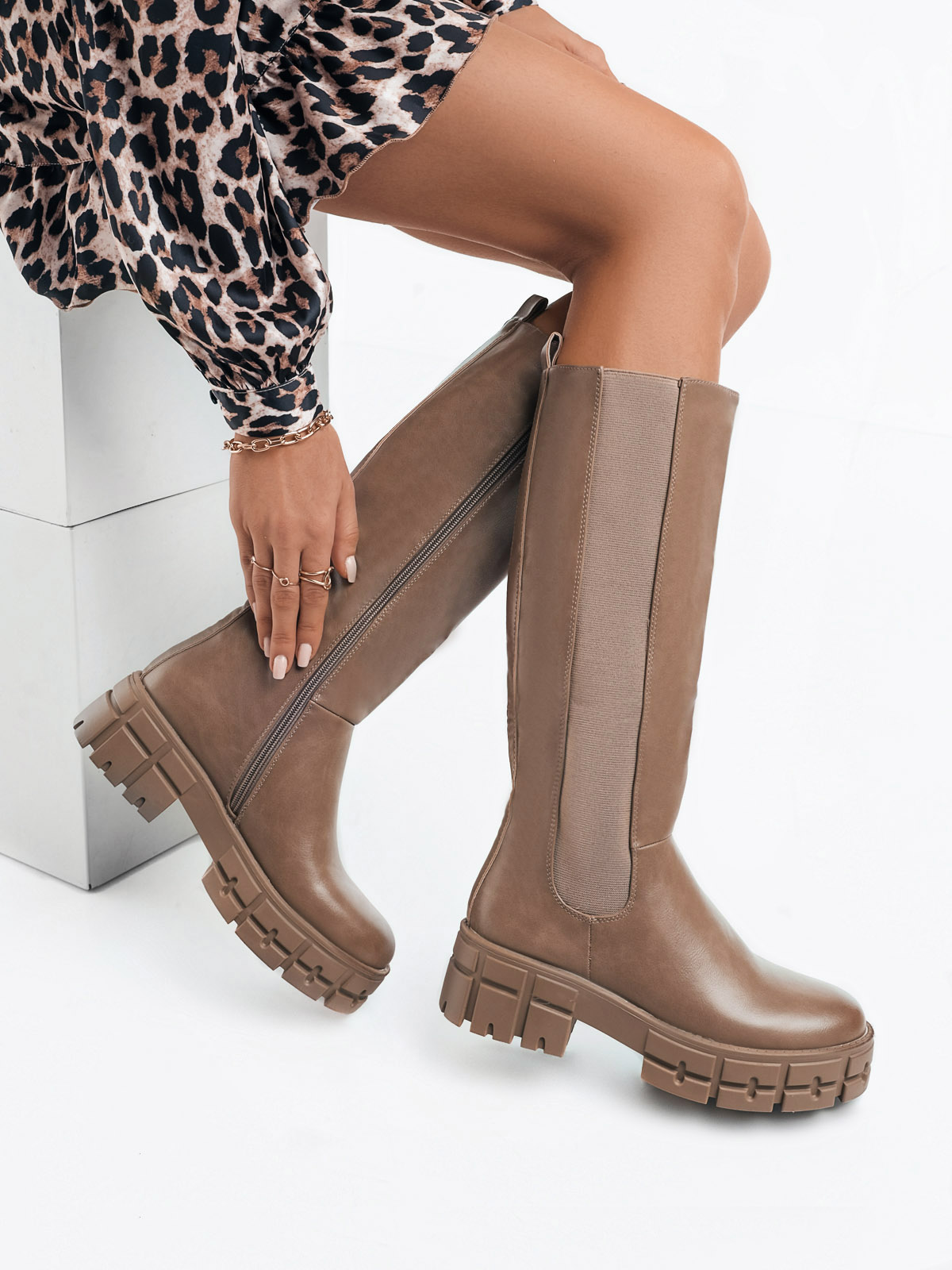 

Сапоги Enjoin' 146557136, Коричневый